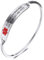 MOWOM Medical Alert Cuff Bangles Bracelet For Women Girls Customized Engraving Stainless Steel Personalized Name ID Identification Allergy Emergency (Silver Color, 60mm Diameter, 8mm Width)