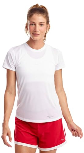 Saucony Stoppuhr Kurzarm Damen M weiß