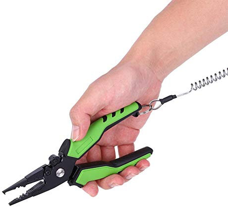 RiToEasysports Aluminium Alloy Fishing Pliers,Fishing Crimping Pliers Hook Remover with Carry Bag(Fishing Grip) Other Fishing Tools And Accessories