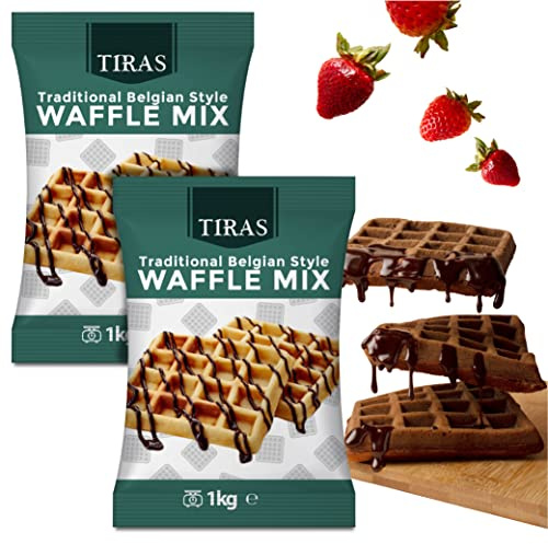 Belgian Style Crispy and Tasty Waffle Waffle Mix - 1KG Bags - PACK OF 2