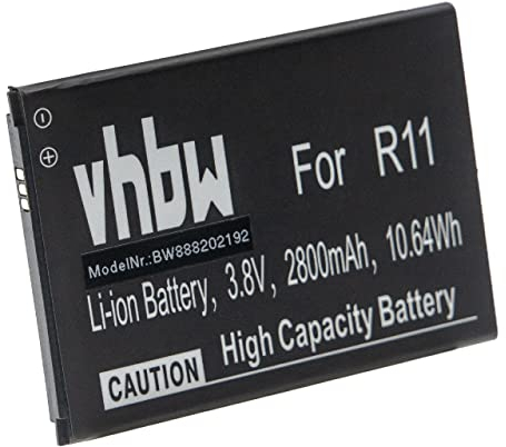 vhbw Akku kompatibel mit Cubot R11, R11+ Handy Smartphone Telefon (2800mAh, 4,2V, Li-Ion)