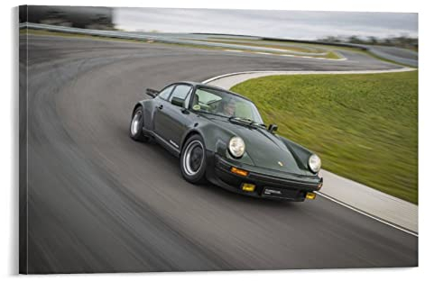 ASDSA Auto-Poster Porsche 911 Turbo, dekoratives Gemälde, Leinwand, Wandkunst, Wohnzimmer, Poster, Schlafzimmer, Gemälde, 60 x 90 cm