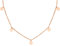 Nuoli® Kette mit Plättchen (40 + 5cm verstellbar) Coin Kette Rosegold für Damen mit kleinen Plättchen, aus Edelstahl mit Geschenkverpackung