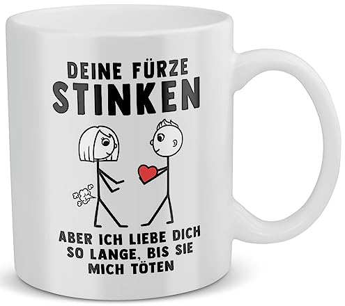 22Feels Tasse Deine Fürze Stinken Jahrestag Geschenk Frauen Hochzeitstag Ehefrau Freundin Beziehung Lustig Liebesbeweis Frau Valentinstag für Sie Spruch Hochzeitstag 1 Jahr 2 Jahre Verlobte