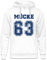 UGLYSHIRT Mücke 63 Herren Kapuzenpullover | Football Hoodie Kult Weltkulturerbe Pullover | M1 Weiß (S)