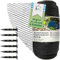 TTL Garden - Filet de protection contre les oiseaux - 2 x 3 m - Noir - 30 g/m² - 12 x 12 mm - Maille fine - En polyéthylène haute densité - Filet de piscine pour arbres fruitiers - Filet anti-oiseaux