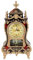 MOUMOUTEN Vintage Tischuhr, Vintage Tischuhr im europäischen Stil, antike Wanduhr mit Pendel und Glockenspiel für Heimdekoration(rotbraun)