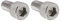 QUARKZMAN M10 Filetto 30mm Lungo Presa Cappuccio Vite x 2pz 304 Acciaio Inox Esagonale Testa Bullone per Arredamento Mobili Fabbricazione Automotive, [Argento, Sinistro Mano]