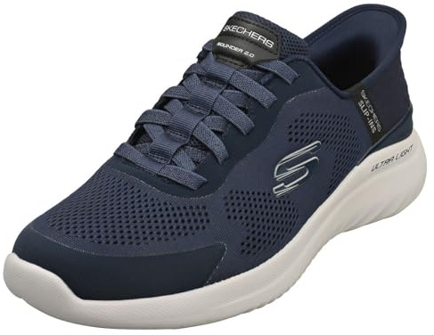 Skechers Herren Bounder 2.0 Emerged Slip-In Sneaker, Marineblau, 45.5 EU