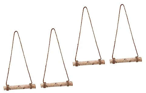 ARTIBETTER 4 Sets A Small Stick Rope Wood Chips The Swing