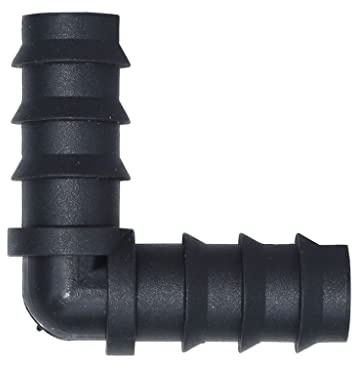 Connecteur coudé, 10 pièces coude barbelé de 16 mm, connecteur à 90 degrés, for micro-irrigation, tuyau en PE de 1/2 '', raccord goutte à goutte, arrosage de jardin