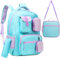 HTgroce Mochila Niña Escuela Primaria Mochilas Escolares Infantiles Lleva una lonchera y un Estuche para lápices 8-10 Años Mochilas Escolares Chica.