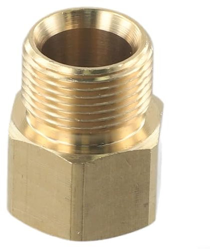 Raccord sans fuite M22 Adaptateur métrique femelle 14 mm pour nettoyeur haute pression, matériau en laiton