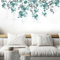 astylishome Wandtattoo Pflanzen Grün Plants Wall Decal Grüne Blätter Wandaufkleber Home Decor Kunst Wandbilder Home Dekoration für Schlafzimmer Wohnzimmer 0808