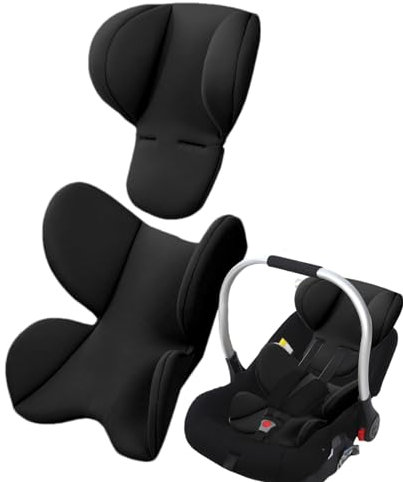 Babyautositz Kissen Autositz Einsatz Sitzauflagen | Extra Weiches Autositz-Einsatzkissen | Neugeboreneneinsatz Babyschale | Kopfstütze Für Babyautositze | Kopf Und Körperstütze Für Babyautositze