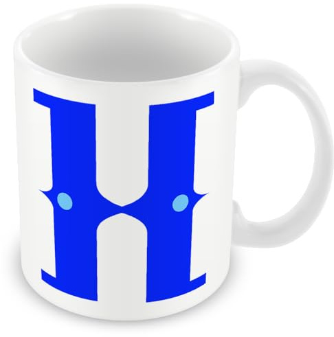 MUGGZ Alphabet Initial Letter H Mug with Monogram Each Letter Individual Design