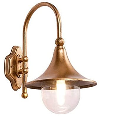 Wandbeleuchtung Kreative Wandleuchte Trompete Persönlichkeit Horn Außenwandleuchte Laterne Wasserdicht E27 Aluminium Europäische Vintage Innenhof Wandleuchte Licht Gang Garten Landschaftsleuchte
