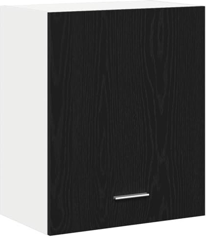 vidaXL Kitchen Cabinet Set - Black Oak Engineered Wood - Wall Mounted - 60kg Capacity - 50x31x60cm - Indoor Use