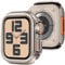 Bisikor 2 in 1 Cover Antigraffio Compatibile con Apple Watch 44mm Series 6/5/4/SE, Custodia Protettiva in Metallo con Cover Posteriore per iWatch 44mm (Titanio)