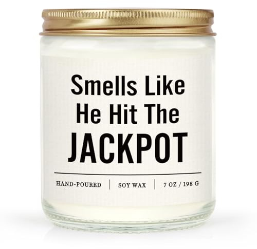 SteadStyle Bridal Shower Gifts for Bride - Wedding Bachelorette Gifts | Gifts for Bride to Be, Funny Engagement Gift for Newlyweds Couples - Lavender Scented Soy Wax Candles 7oz