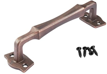 Toprema Sliding Barn Door Handle Pull Heavy Duty Solid Metal Rustic Hardware for Wooden Garden Gate Shed Garage Door 25CM Oil Rubbed Bronze