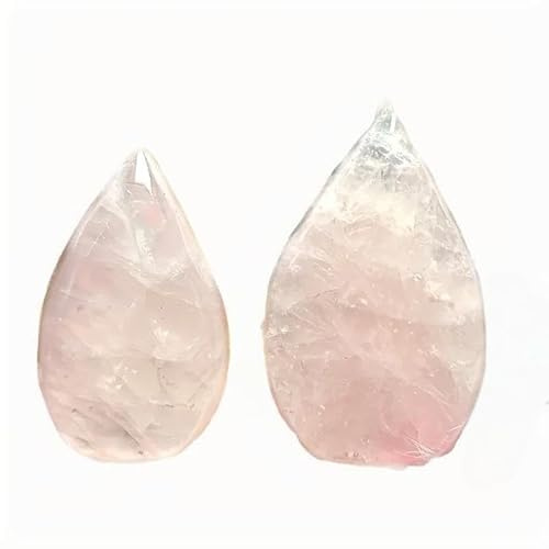 CHYIFSHIYM Scultura in cristallo di quarzo rosa naturale, altezza 8,5 – 9,9 cm, pietra preziosa lucidata a mano, ornamento per casa e ufficio