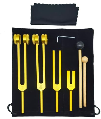 Diapason 128 Hz Strumento Curativo In Lega Di Alluminio | Diapason A Frequenza 128 Hz Diapason 128 Hz in Lega di Alluminio Multiuso per Principianti, Praticanti Esperti,