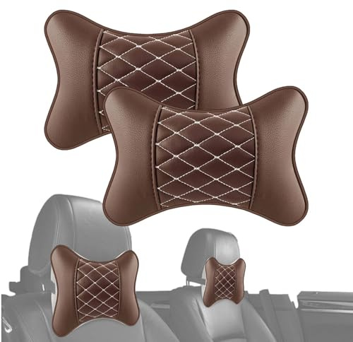 Universal Auto Nackenkissen - 2 Stück Auto Sitz-Kopfstütze Ergonomisches