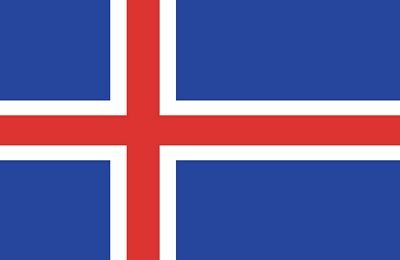 Autoaufkleber Sticker Fahne Island Flagge NEU Aufkleber