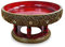 livasia Beautiful Red Glass Mosaic Bowl, Fruit Bowl, Handmade in Thailand, Decorative Accessory