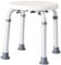 HOMCOM Taburete de Ducha Silla Ducha Personas Mayores Silla para Ducha de Aluminio con Altura Regulable Antideslizante Carga 136 kg para Ancianos y Discapacitados