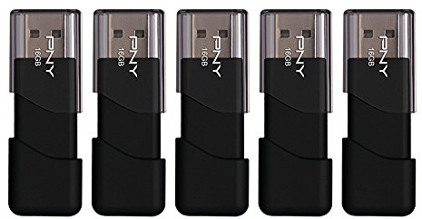 PNY Lot de 5 clés USB 2.0 Attaché 3 16 Go