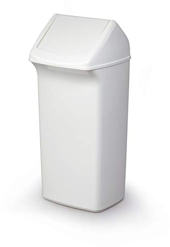 Durable Abfallbehälter mit Schwingdeckel Durabin Flip, 40 Liter, 1 Stück, weiß, 1809798010