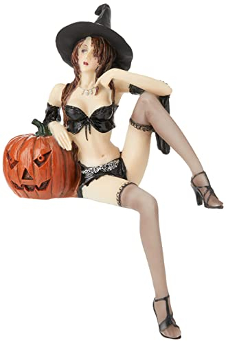 Design Toscano Verführerische Halloween-Hexe, Regalstatue