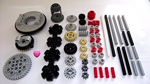 LEGO® TECHNIC 60-teiliges Zahnrad, Achs- und Stopper-Set Herz