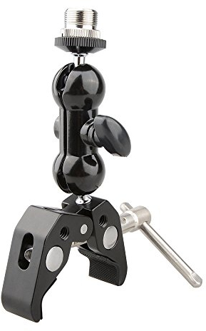 CAMVATE Krabbe Klemme & Mini Ball Kopf Kamera Halterung für Mikrofone