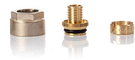 20Stk. Klemmverschraubung für Heizrohr 17 x 2 und Verteiler für Fußbodenheizung 3/4 '' Eurokonus