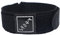 Talk Time Wrap Around Hook and Loop Sports Watch Strap Band Black (14mm)