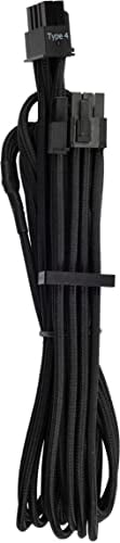 Corsair Premium Sleeved Netzteil 6+2 pin-Polig-PCIe-Single-Kabel Typ4 (Generation 4-Serie) schwarz