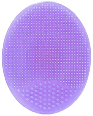 De Silicona Suave Limpieza Facial Del Cojín De Baño Cepillo De Lavar Pelo De La Cara Exfoliante Limpiador Depurador Masaje Ducha Esponja Espinilla Retire Exfoliante Para El Lavado Ducha Púrpura