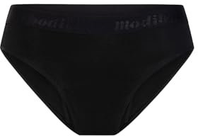 Modibodi Periodenunterwäsche mittelstarke bis Starke Blutung - Auslaufsichere Menstruationsunterwäsche 30ml - Schwarz Y14-16