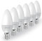 SINCELIGHT LED Glühbirnein Kerzenform (B35-Lampe) mit E14-Sockel, 2 Watt, Warmweiß(2700K), 150 Lumen, entspricht 15W, Nicht Dimmbar, SES kleine Edison-Schraube, 6 Stück