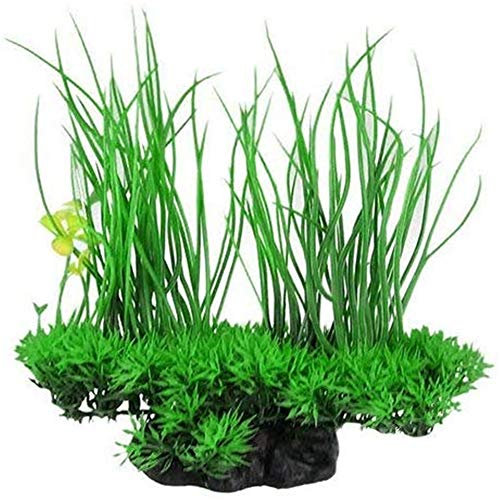 huihuijia Decoration Aquarium Plante Artificielle Aquarium RéServoir Poisson Plantes Artificielles Aquarium Feuilles Vertes Deco Aquarium Pas Cher pour Aquarium Green 1