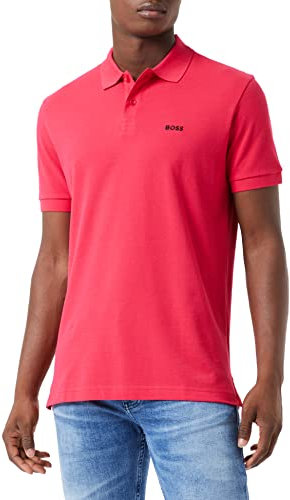 BOSS Piro Polo, Bright Pink673, M Homme