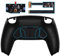 eXtremeRate Programmierbares RISE4 Remap Kit für ps5 Controller BDM-010/020,Remapping Board&Grips Case Texturiertes Rückplate Gehäuse&Rücktasten Back Paddles für ps5-Schwarz