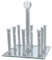 SugarChef Crushed Diamond Coffee Mug Cup Holder with Drain Tray Bottle Drying Rack and 6 Hooks Organizer Stand for Countertop Bar Accessories (Silver)