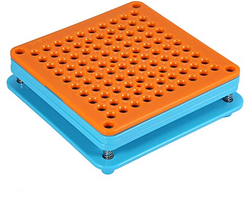 Capsule Filling Machine, 100 Holes Empty Capsules Filler Plate for Gelatin or Vegetarian Caps, Make Your Own Capsules, Manual Capsule Filler with Spreader(0#)
