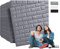 Edihome, Papel Pintado Pared, Paneles Decorativos 3d, 77x70cm, 40 piezas, Autoadhesivo, Efecto Ladrillo de Piedra, de Poliuretano, para Cocina, Dormitorio, Salón (40 Unidades, Plata Brillante)