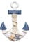 BLLREMIPSUR Anchor Wall Hanging Decor, Nautical Anchor Ship, Sea Anchor Ornaments, Wooden Mediterranean Style Wall Art Beach Theme Home Wall Decoration