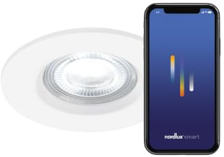Nordlux Donsmart Down Light White Plastic Hallway LED IP65 2700-6500k Mains